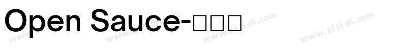 Open Sauce字体转换